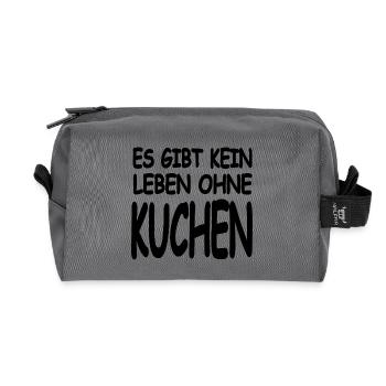 Kuchen - Recycelte Kulturtasche - Anthrazit - Vorne