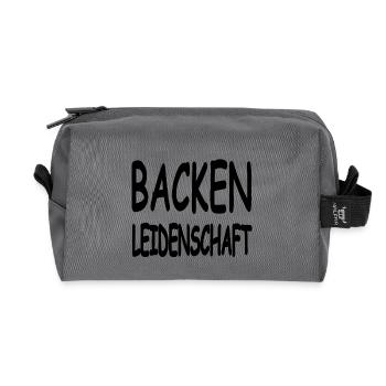Bake - Recycled Toiletry Zip Bag - anthracite - Front