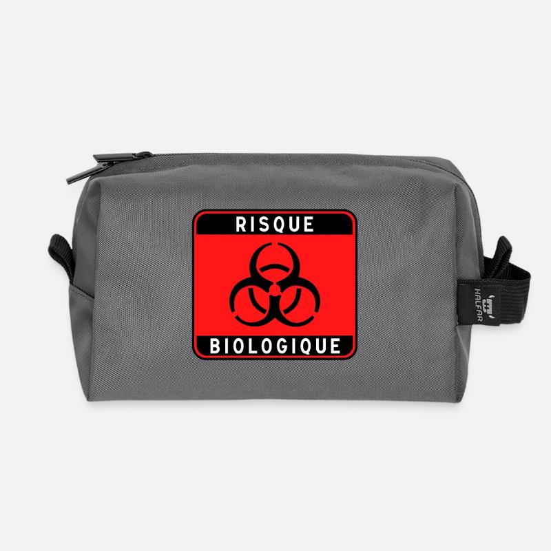 Biologisches Gefahrzeichen, Infektionsrisiko, Material - Recycelte Kulturtasche - Anthrazit