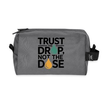 Homeopathy Trust The Drop Not Dose Professional  - Recycled Toiletry Zip Bag - anthracite - Front