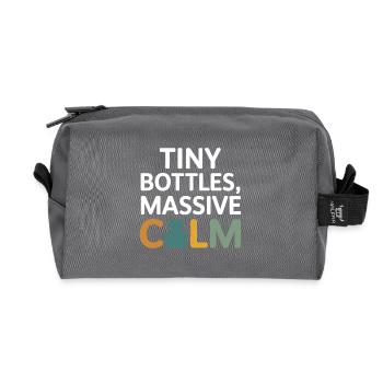 Certified Clinical Micro-Dose Specialist Apparel  - Recycled Toiletry Zip Bag - anthracite - Front