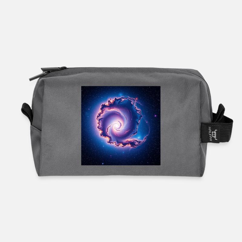 Spirale der Galaxie - Recycelte Kulturtasche - Anthrazit