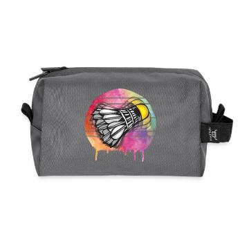 Badminton Federball - Recycelte Kulturtasche - Anthrazit - Vorne