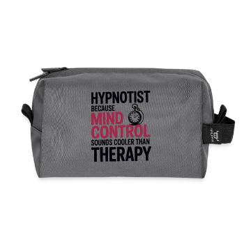 Hypnotiseur Gedankenkontrolle cooler als Therapieprofi - Recycelte Kulturtasche - Anthrazit - Vorne