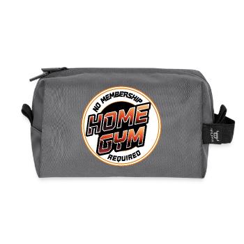 Salle de sport à domicile, T-shirt sans abonnement obligatoire - Trousse de toilette en tissu recyclé - anthracite - Devant
