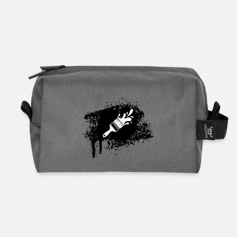 Pinsel - Recycelte Kulturtasche - Anthrazit