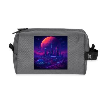 RockyZoo62 - Recycled Toiletry Zip Bag - anthracite - Front