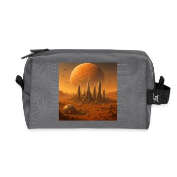 RockyZoo65 - Recycled Toiletry Zip Bag - anthracite - Front