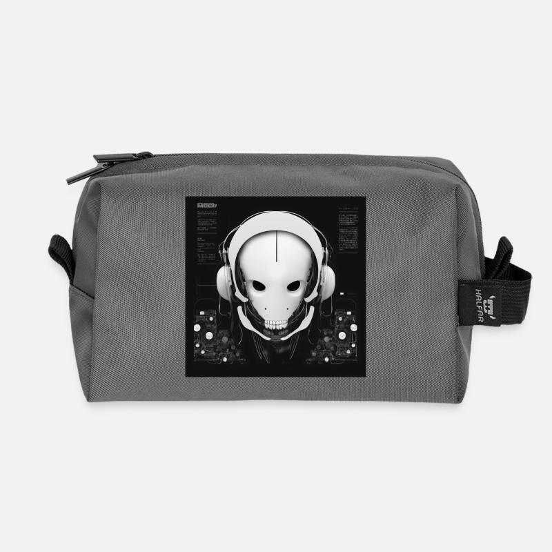 One Bulky Mech - Loam Sequence Cover - Recycled Toiletry Zip Bag - anthracite