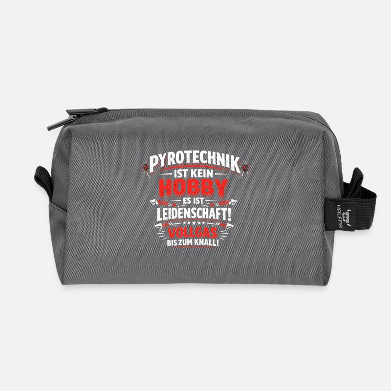 Pyrotechnik Leidenschaft Shirt - Recycelte Kulturtasche - Anthrazit