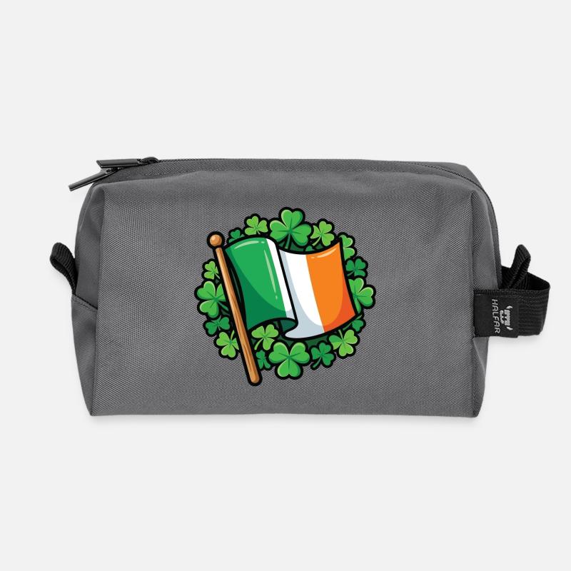 Irische Flagge Clover Pride - Recycelte Kulturtasche - Anthrazit