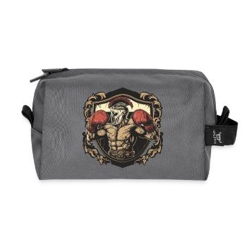 Spartan Boxer MMA - Recycled Toiletry Zip Bag - anthracite - Front