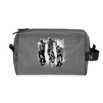 Unicycle | Descendance freestyle en monocycle - Trousse de toilette en tissu recyclé - anthracite - Devant