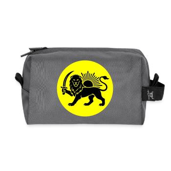 Löwe Persien Iran Symbol - Recycelte Kulturtasche - Anthrazit - Vorne