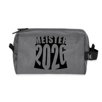 Meister 2026 Meisterschaft - Recycelte Kulturtasche - Anthrazit - Vorne