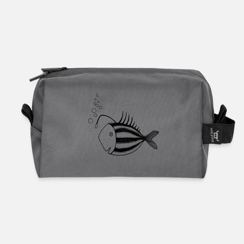 Fisch Lampe - Recycelte Kulturtasche - Anthrazit