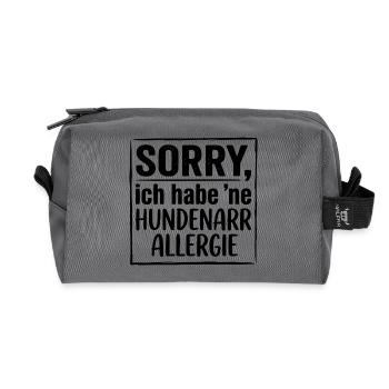 Hundenarr Allergie Lustiges Hundeshirt - Recycelte Kulturtasche - Anthrazit - Vorne
