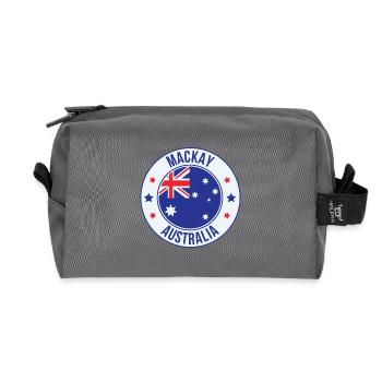 Mackay Australia Rundwappen - Recycelte Kulturtasche - Anthrazit - Vorne