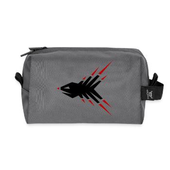 Poisson Éclat - Poisson Fantastique - Trousse de toilette en tissu recyclé - anthracite - Devant