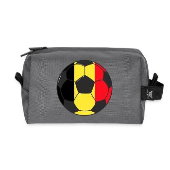 Football_team_Belgium - Trousse de toilette en tissu recyclé - anthracite - Devant