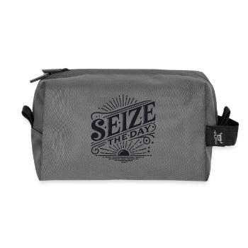Seize the Day Sunburst Vintage - Recycelte Kulturtasche - Anthrazit - Vorne