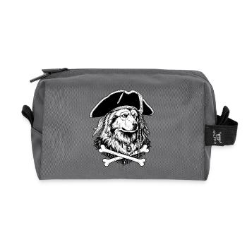 Eurasier | Pirate - Recycled Toiletry Zip Bag - anthracite - Front