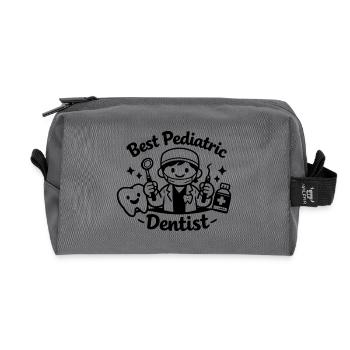 Best Pediatric Dentist - Recycled Toiletry Zip Bag - anthracite - Front
