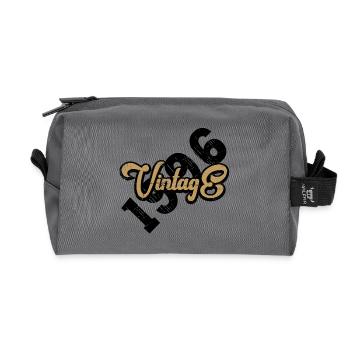 Millésime 1996 - Trousse de toilette en tissu recyclé - anthracite - Devant