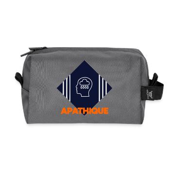 apathisch - Recycelte Kulturtasche - Anthrazit - Vorne