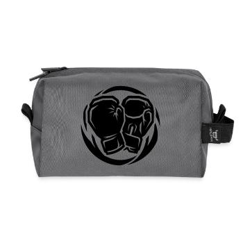 Boxhandschuhe Symbol - Recycelte Kulturtasche - Anthrazit - Vorne