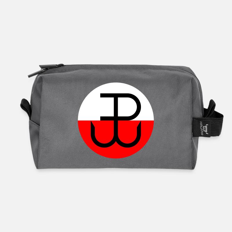 Kotwica, Polen - Recycelte Kulturtasche - Anthrazit