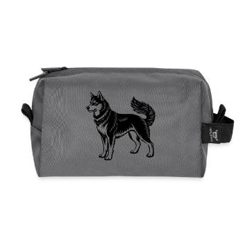 Husky - Recycled Toiletry Zip Bag - anthracite - Front