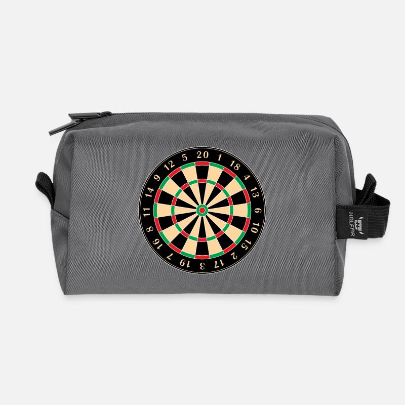 Dartscheibe - Recycelte Kulturtasche - Anthrazit