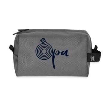 Wasserschlauch Opa - Recycelte Kulturtasche - Anthrazit - Vorne