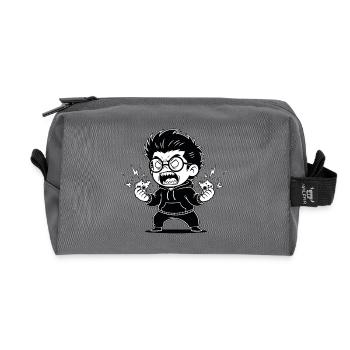 Gamer Anger Controller Zerbrochene Wut - Recycelte Kulturtasche - Anthrazit - Vorne