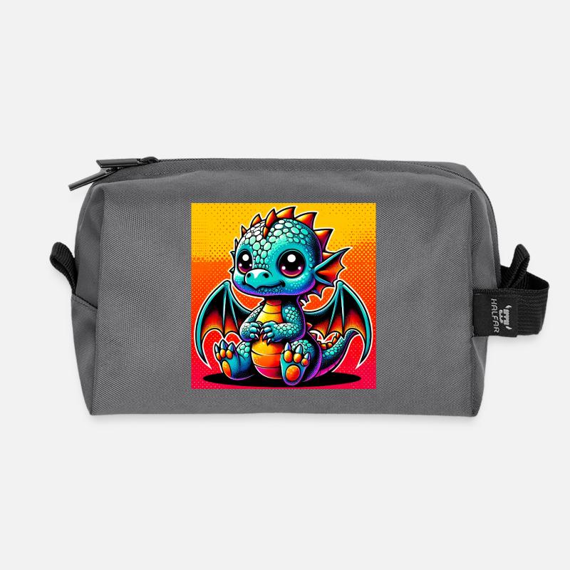 dragon - Trousse de toilette en tissu recyclé - anthracite
