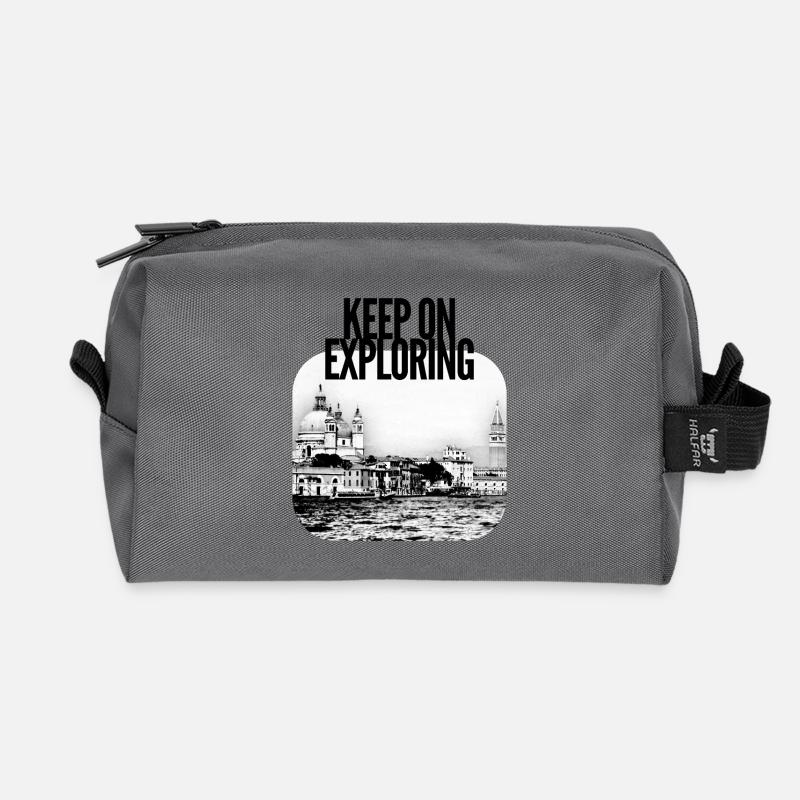Exploring Venezia Stadtbild - Recycelte Kulturtasche - Anthrazit