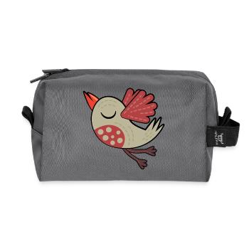 Kleiner Brauner Vogel - Recycelte Kulturtasche - Anthrazit - Vorne