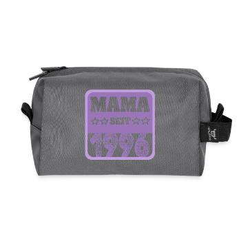 Mutti 1996 - Recycelte Kulturtasche - Anthrazit - Vorne