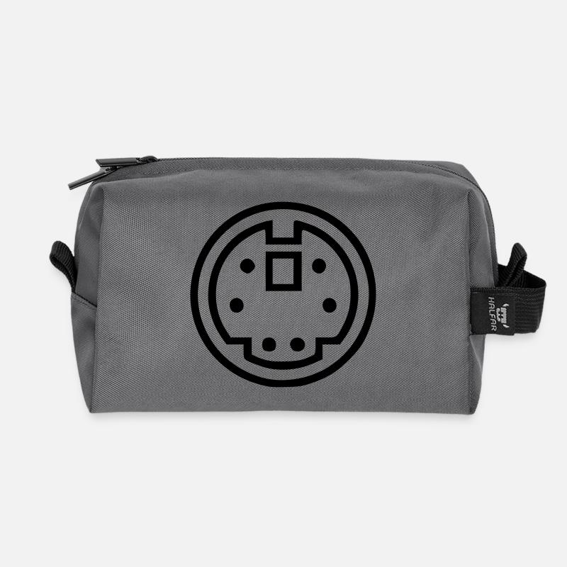 ADB connector - Recycelte Kulturtasche - Anthrazit