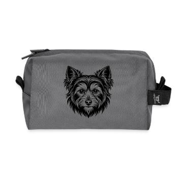 Yorkshire terrier - Recycled Toiletry Zip Bag - anthracite - Front