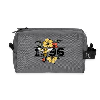 Vintage 1996 - Recycelte Kulturtasche - Anthrazit - Vorne