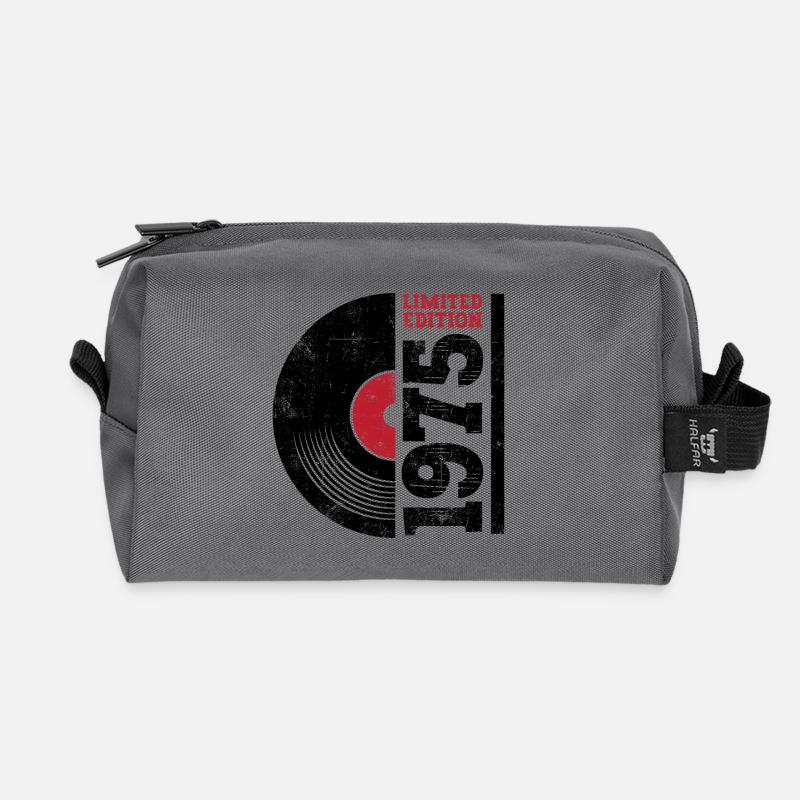 Vintage 1975 - Recycelte Kulturtasche - Anthrazit