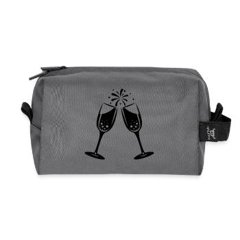 Toasts - Recycled Toiletry Zip Bag - anthracite - Front
