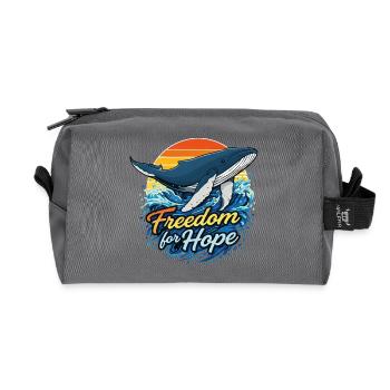 Freedom for Hope - Wal Sundowner - Recycelte Kulturtasche - Anthrazit - Vorne