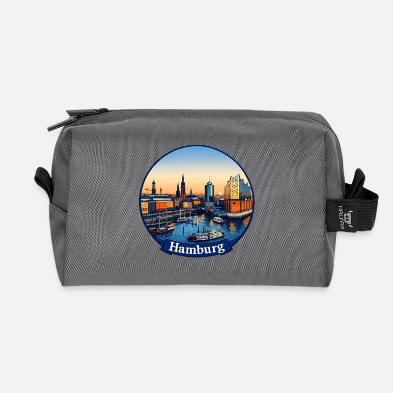 Hansestadt Hamburg 2026 - Recycelte Kulturtasche - Anthrazit