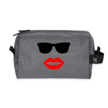 Lunettes de soleil - Trousse de toilette en tissu recyclé - anthracite - Devant