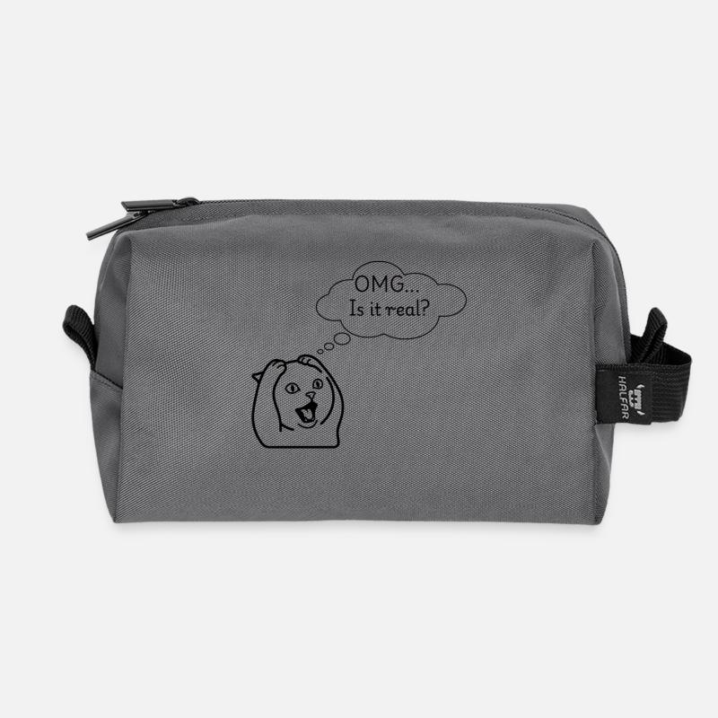 omg - Recycled Toiletry Zip Bag - anthracite
