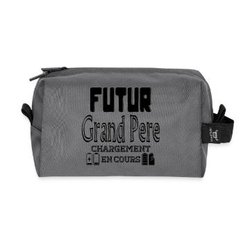 Futur Grand Père Chargement En Cours - Trousse de toilette en tissu recyclé - anthracite - Devant