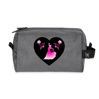 Dance - Recycled Toiletry Zip Bag - anthracite - Front